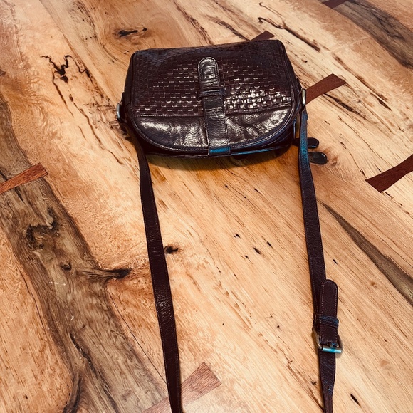 RARE Vintage FENDI ITALY intrecciato brown Leather Crossbody 60's shoulder bag - Picture 16 of 16